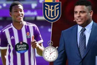 Decisiones de Ronaldo Nazario envuelven la figura de la estrella ecuatoriana en ascenso del Real Valladolid .