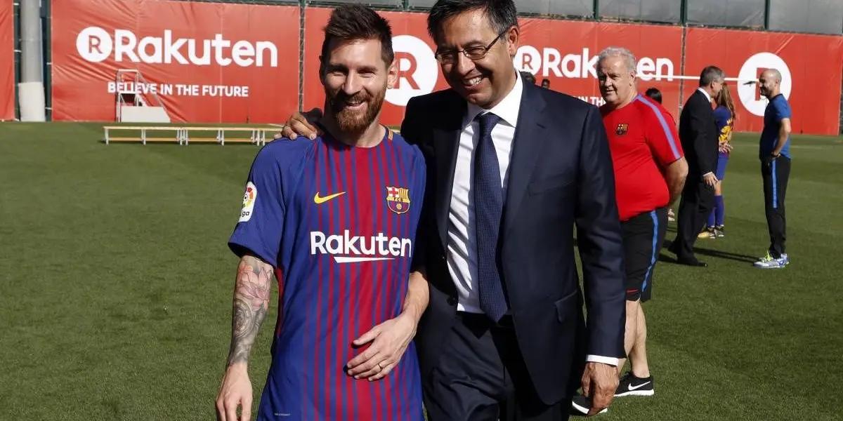 Declaraciones de José María Bartomeu en contra de Lionel Messi