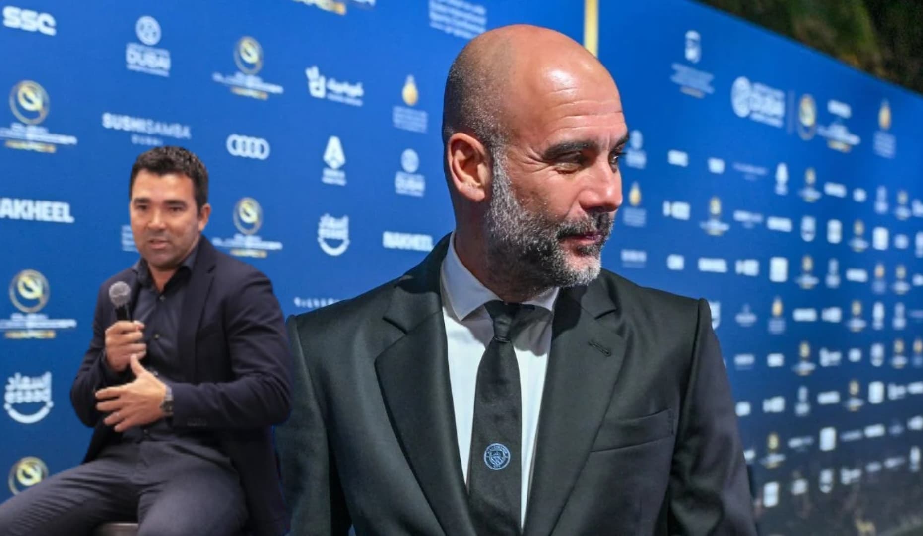 Deco y Pep Guardiola