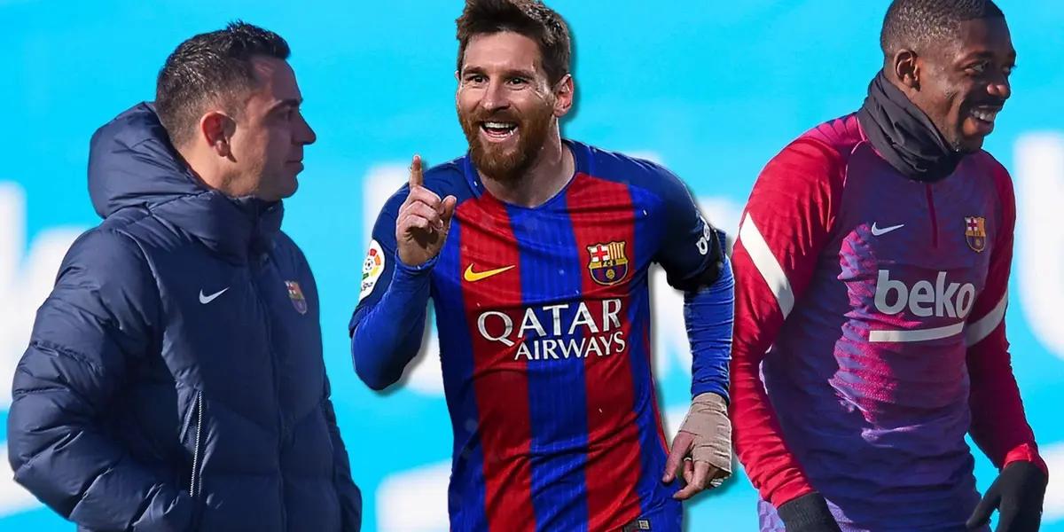 Dembélé sería uno de los elementos que no vería bien el regreso de Messi al FC Barcelona y esta decisión tomó Xavi