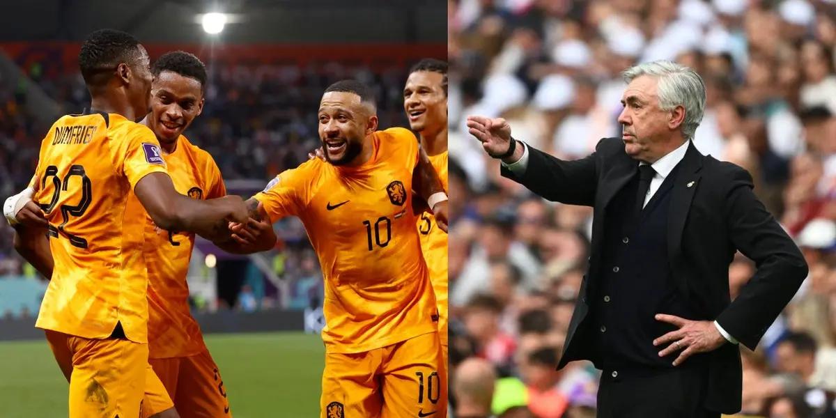 Denzel Dumfries es la principal arma de ataque de Países Bajos, gracias a eso, ahora es seguido de cerca por Florentino Pérez.