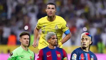 Desde Arabia, revelan que CR7 querría jugador de Barça y Al-Nassr pone 80 millones