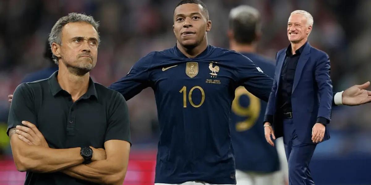 Didier Deschamps no se aguantó la palabra de Luis Enrique y le mandó un mensaje directo tras la actuación del francés