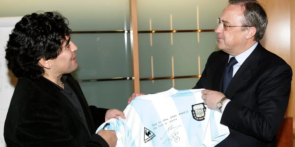Diego Armando Maradona tenía un ojo único para ver el talento emergente. Por eso no dudó en recomendarle a Florentino Pérez que contrate a Mbappé para el Real Madrid...cuatro años atrás!