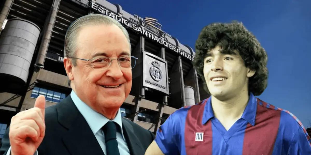 Diego Maradona tuvo una gran relación con Florentino Pérez y el propio presidente contó su admiración por el argentino