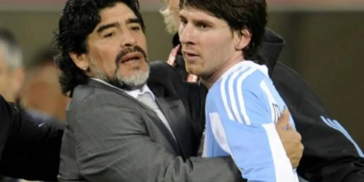 Diego Maradona y Lionel Messi tuvieron una relación de mucho cariño, para Diego era como un hijo.
 