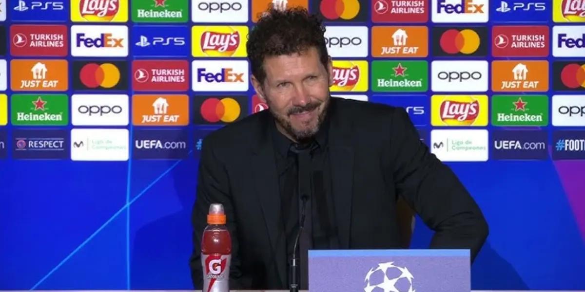 Diego Pablo Simeone en rueda de prensa bromeó sobre si pondrá el autobús en el partido