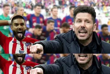 Diego Simeone apuntaló a un jugador nacido en FC Barcelona para suplir la salida de Yannick Ferreira Carrasco