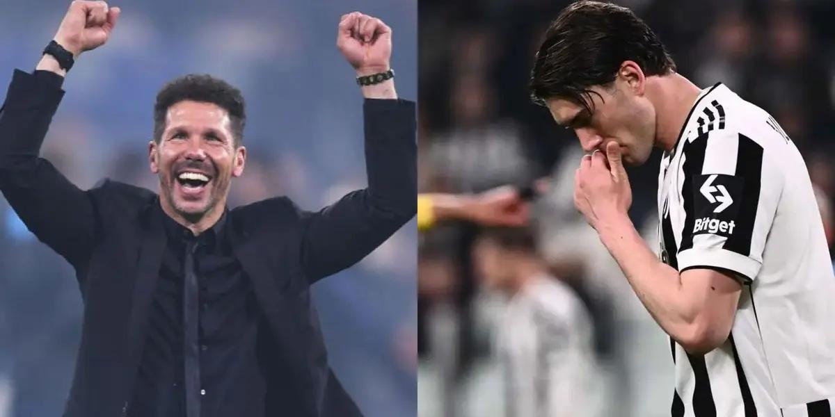 Diego Simeone busca un nueve de jerarquía y puede llegar a conseguir en el mercado a un viejo anhelo tras las altas pretensiones de Vlahovic