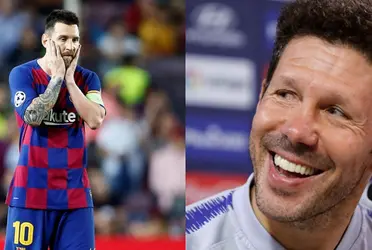 Diego Simeone celebra que puede llegar a contratar sin poner un euro al jugador que quería Lionel Messi para regresar a FC Barcelona
