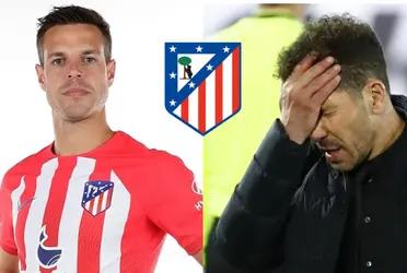 Diego Simeone confió en César Azpilicueta pero el defensor español lo traicionó apenas arribado