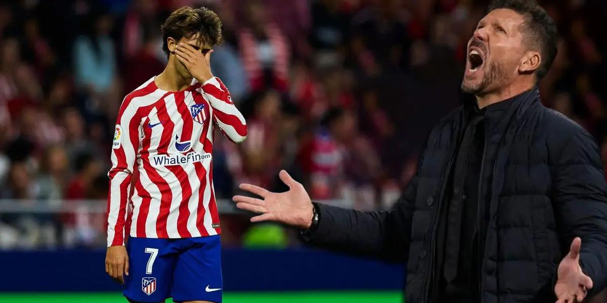 Diego Simeone no cuenta con Joao Félix pero no puede sacárselo de encima y ahora le dio esta mala noticia