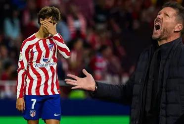 Diego Simeone no cuenta con Joao Félix pero no puede sacárselo de encima y ahora le dio esta mala noticia