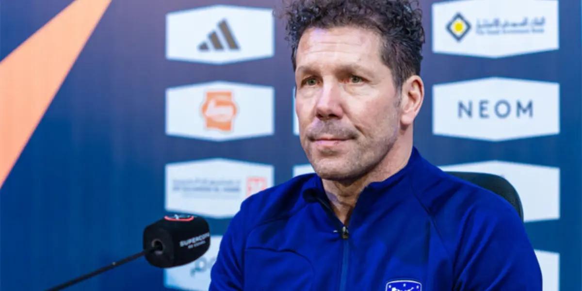 Diego Simeone, entrenador del Atlético de Madrid