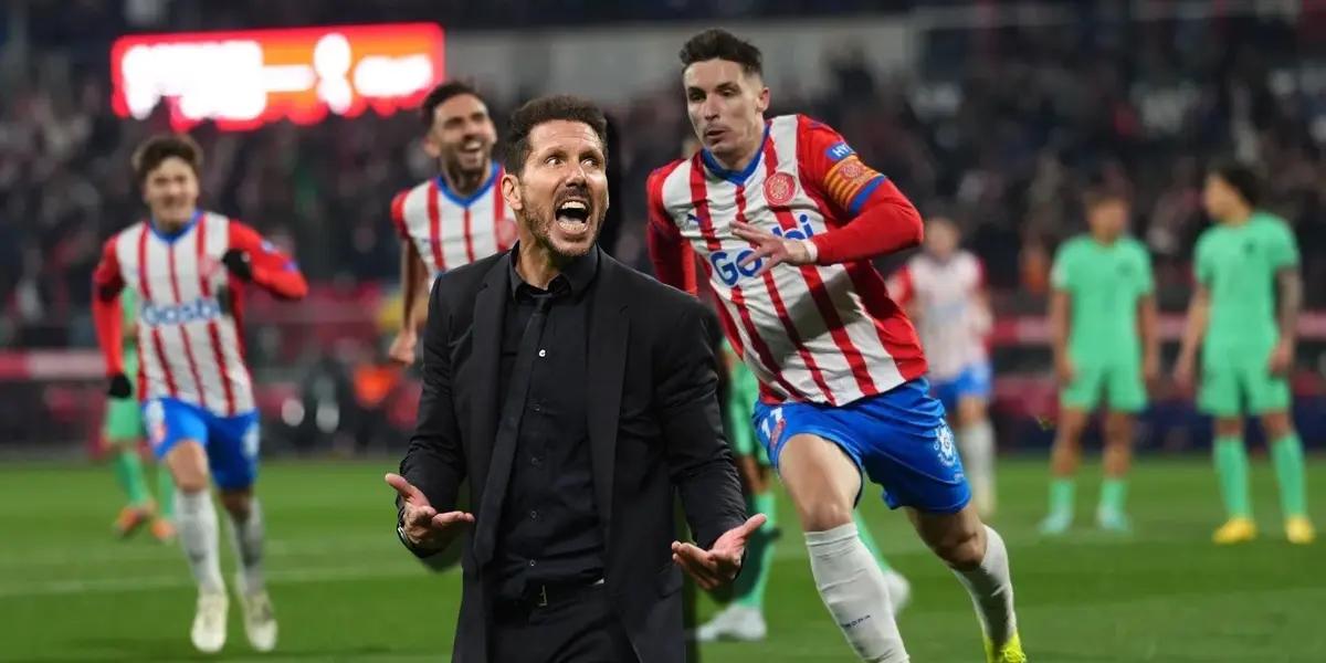 Diego Simeone es señalado como el responsable de la derrota entre Atlético de Madrid ante Girona