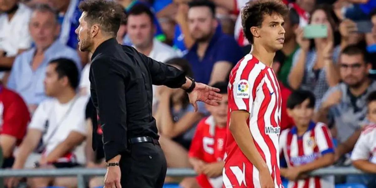 Diego Simeone habló sobre el caso de Joao Félix, que no quiere volver al Atlético de Madrid