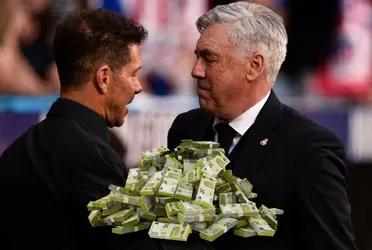 Diego Simeone hace poco renovó su contrato con el Atlético de Madrid y por el mismo camino va Ancelotti, pero en el Real Madrid
