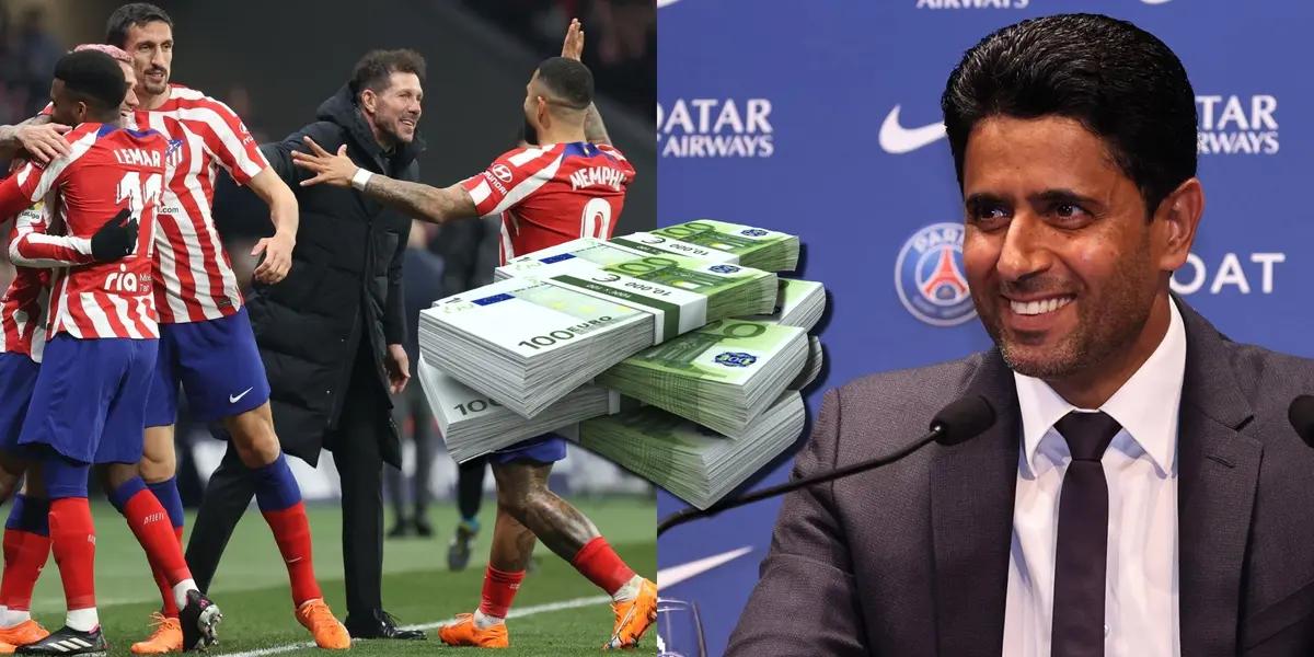 Diego Simeone lo quería como prioridad para su ataque pero PSG se lo llevaría a cambio de 32 millones