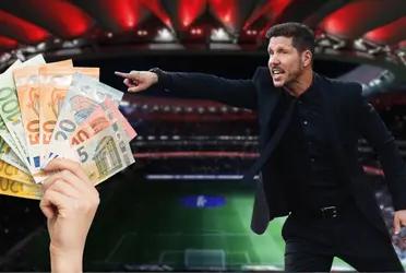 Diego Simeone quiere la llegada de un jugador que pueda darle soluciones a la mitad de campo