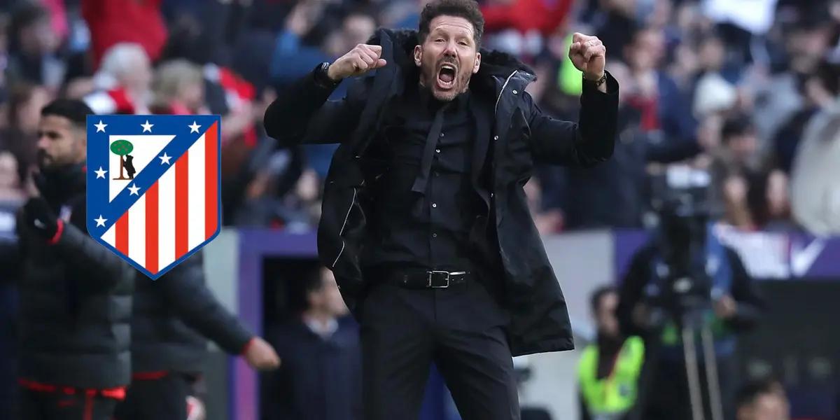 Diego Simeone sonríe porque logró tener una gran alta de cara a la próxima temporada