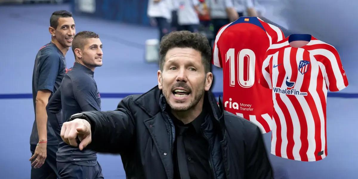 Diego Simeone no soportó las demoradas llegadas de refuerzos y ya apuntó al elegido para que sea su generador de juego