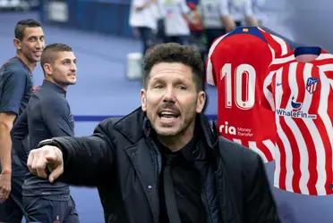 Diego Simeone no soportó las demoradas llegadas de refuerzos y ya apuntó al elegido para que sea su generador de juego