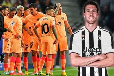 Diego Simeone tiene entre ceja y ceja a Dusan Vlahovic y podría realizar esta maniobra que involucra a un preferido de la afición para lograrlo