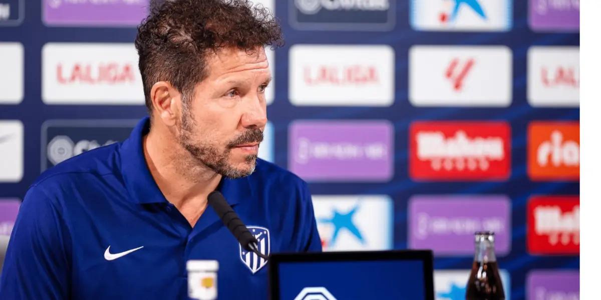 Diego Simeone volvió a dejar en claro su objetivo de cara al cierre del mercado de pases en Atlético de Madrid