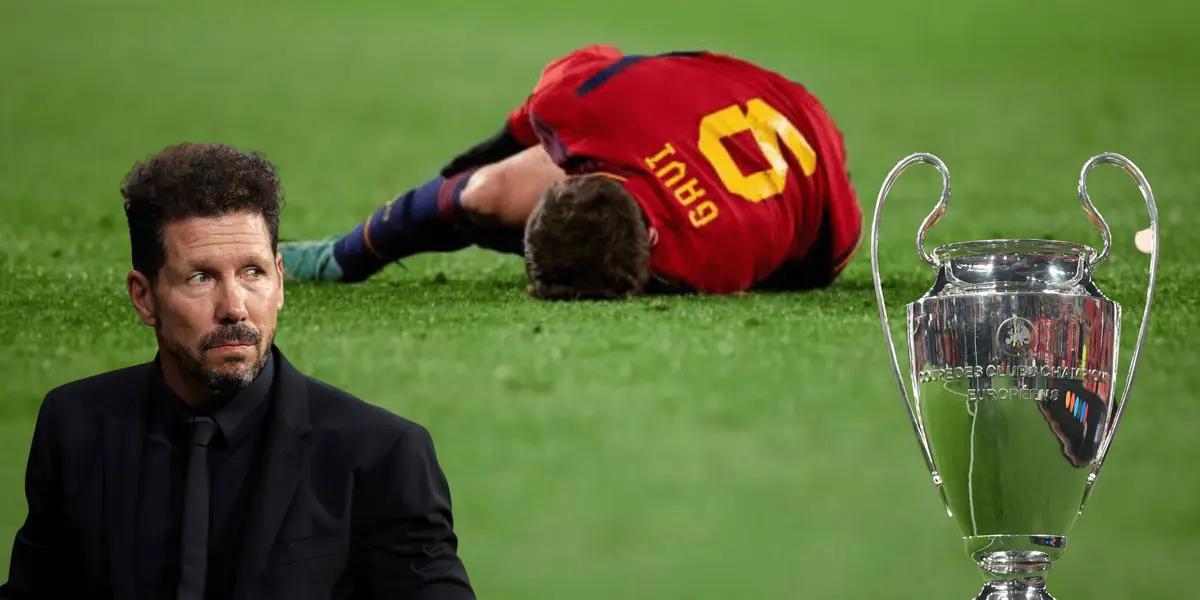 Diego Simeone volvió a tener un lesionado en su plantilla tras el duelo con Feyenoord