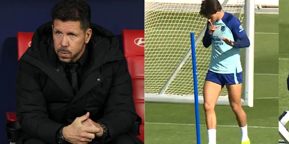 Diego Simeone y Joao Félix sumaron un nuevo capítulo que demuestra el conflicto que hay entre los dos