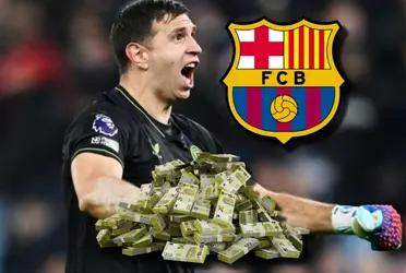 Dieron la idea que Dibu Martínez debería ser parte del FC Barcelona, ahora que pasa un gran momento y Ter Stegen está lesionado