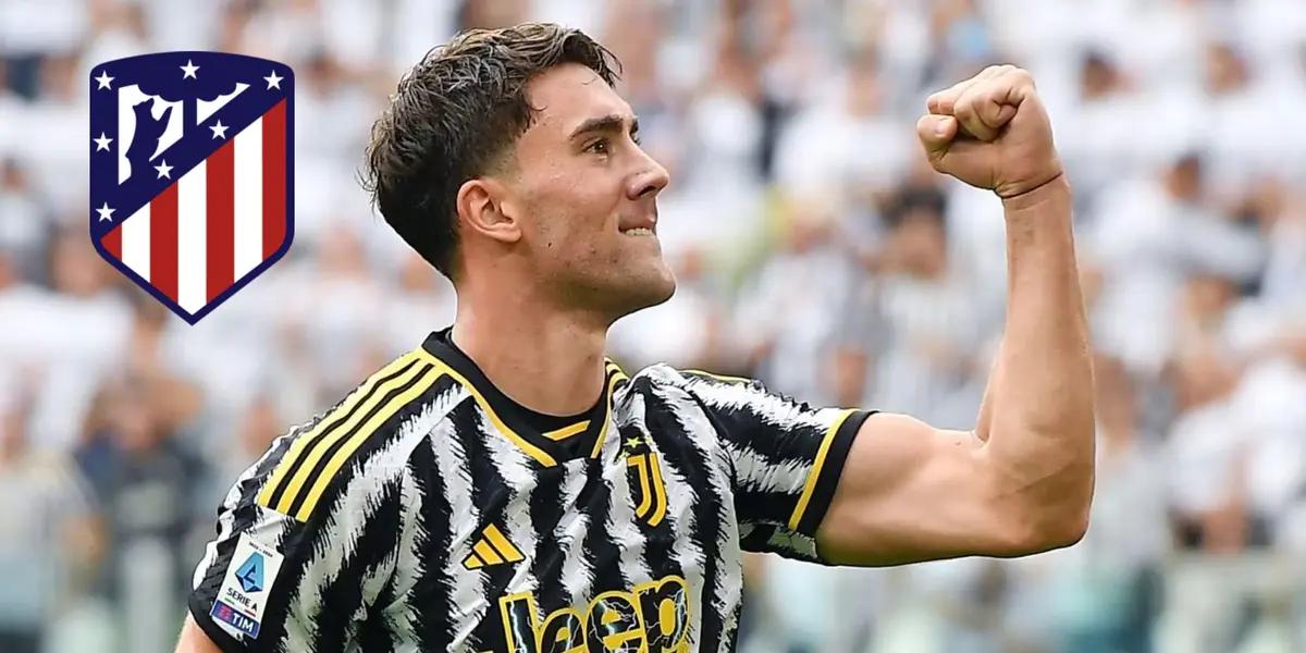 Dusan Vlahovic celebrando un gol