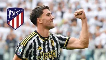 Dusan Vlahovic celebrando un gol