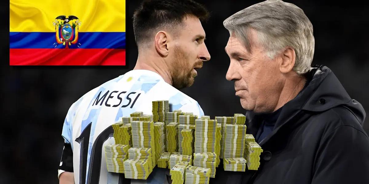 Ecuatoriano de 35 millones, anuló a Messi y Ancelotti lo rechazó para el Madrid