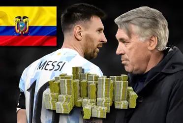 Ecuatoriano de 35 millones, anuló a Messi y Ancelotti lo rechazó para el Madrid