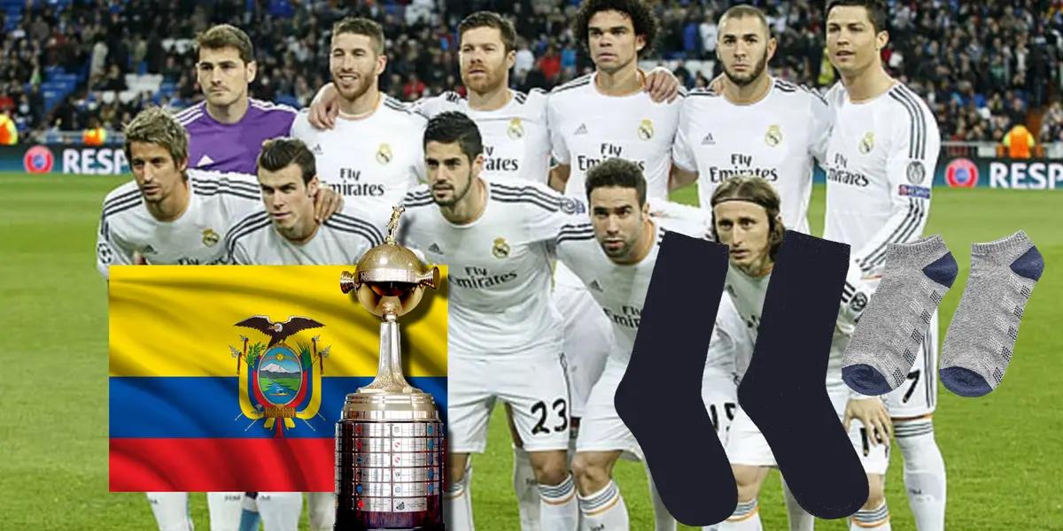 Ecuatoriano que enfrentó al Madrid y campeón de Libertadores, hoy vende medias