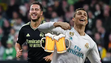 Mientras Hazard tomaba cervezas tras un partido, esto consumía Cristiano Ronaldo