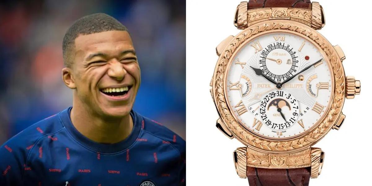El actual salario de Kylian Mbappé, 50 millones de euros, le permitiría toda clase de lujos extravagantes. Relojes y joyería exclusivos, autos de colección y muchísimo más.