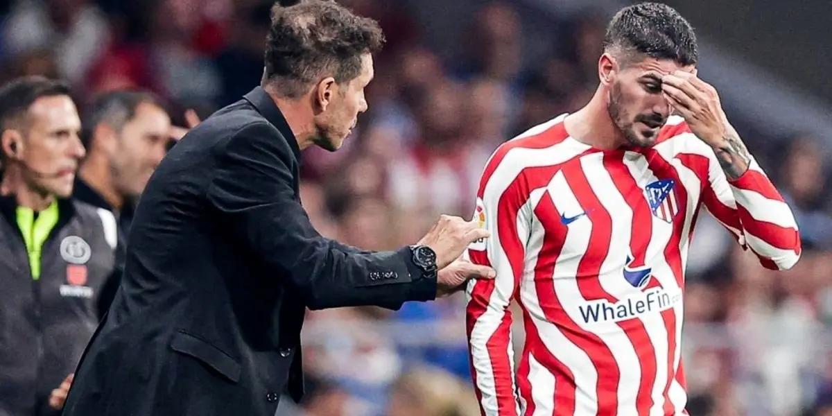El argentino continúa siendo muy criticado por la afición de Atlético de Madrid.