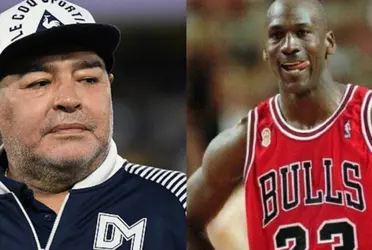 La furia de Diego Armando Maradona con Michael Jordan
