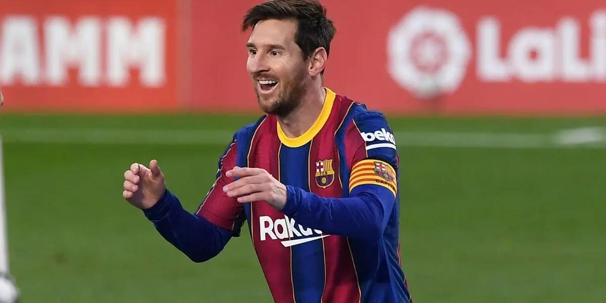 El argentino fue la figura indiscutible del partido que Barcelona le ganó al Elche, pero su mejor jugada vino terminado el encuentro.