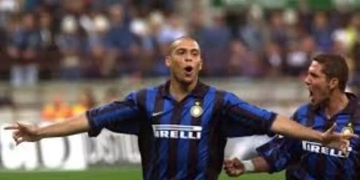 El argentino y el brasilero compartieron equipo en el Inter de Milán.