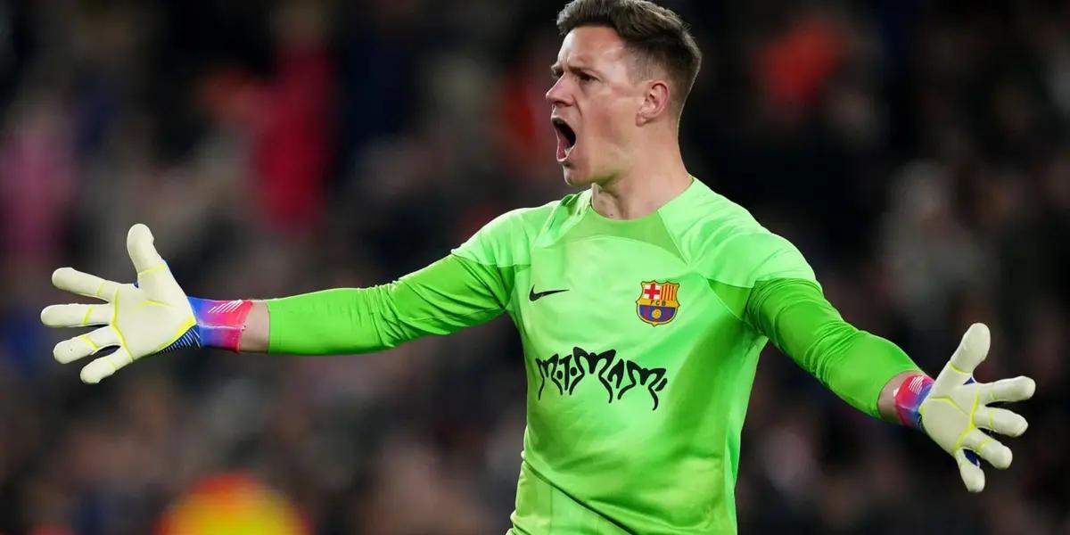 El arquero alemán no para de hacer historia en el Blaugrana.