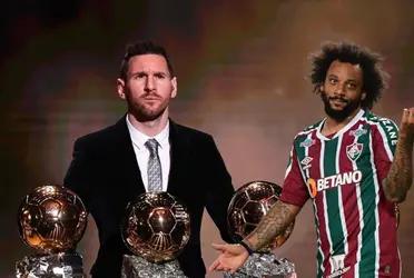 El astro argentino ha dado una gran cantidad de vueltas olímpicas a nivel clubes y con la selección, pero el lateral brasileño tiene un registro que el astro argentino envidia