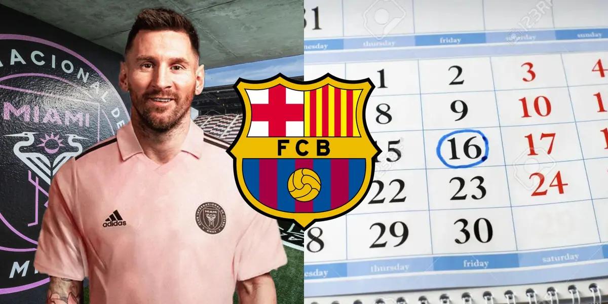 El astro argentino jugará para el Inter Miami, pero tiene fecha para volver a Cataluña.
