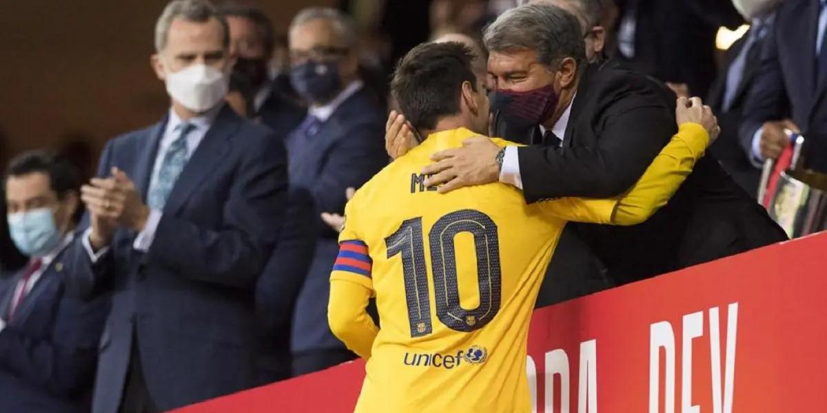 El astro argentino le respondió al mandamás culé, quien lo había avisado de no aceptar jugar sin coste en Fc Barcelona y confirmó que la relación con Joan Laporta se quebró. El duelo menos esperado.