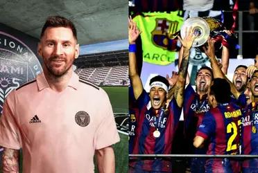 El astro argentino podría recibir a uno de sus excompañeros en el Barça.