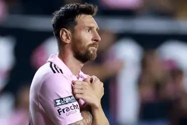 El astro argentino, que no tiene segura su presencia en el próximo partido de su selección, siguió el gran triunfo ante Kansas City