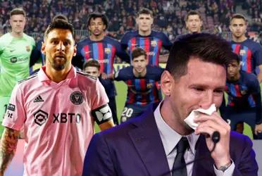 El astro argentino no recibió ninguna mención por parte de los culés.