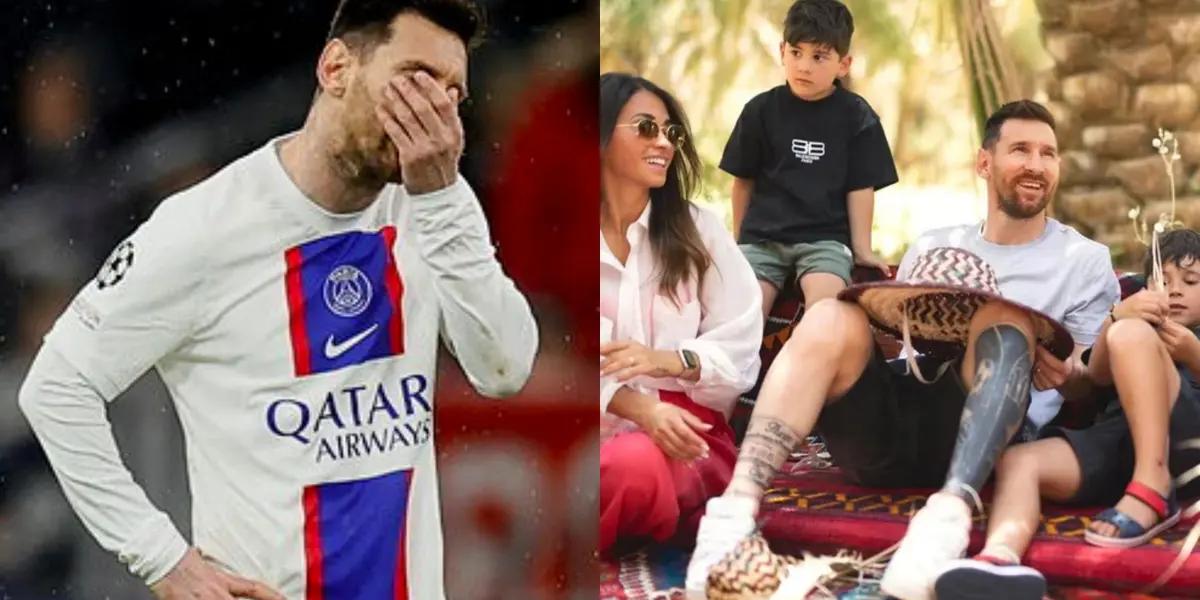 El astro argentino viajó a Medio Oriente y lo vieron haciendo esto.